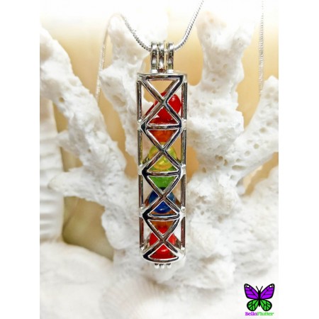 Criss Cross Cage - Includes Rainbow Beads